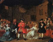HOGARTH, William A Scene from the Beggar's Opera g oil painting on canvas